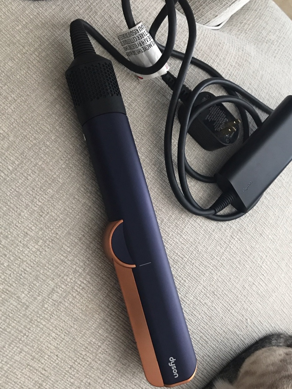 Dyson Airwrap Hair Styler - Deep Blue with Copper Accents